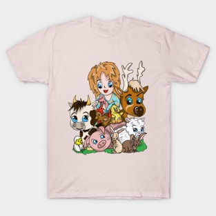 Farm Friends at the Animal Sanctuary T-Shirt